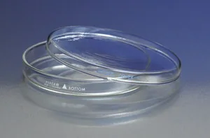 Merck Pyrex petri dishes