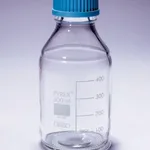 Merck Pyrex Media-Lab Bottles, with cap and pouring ring, with printed trace code