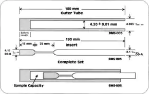 Merck Shigemi 5 mm Symmetrical NMR microtube assembly