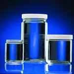 Merck Wheaton straight-mouth bottles with cap, clear