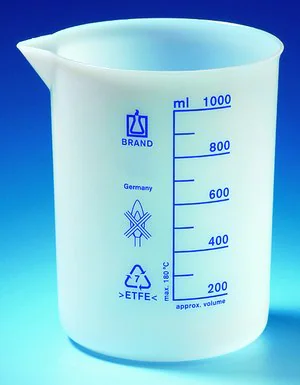 Merck BRAND ETFE beaker with spout, low form