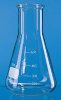 Merck BRAND Erlenmeyer flask with beaded rim and graduation, wide mouth