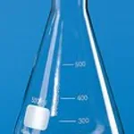 Merck BRAND Erlenmeyer flask with beaded rim and graduation, narrow mouth