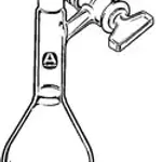 Merck Schlenk Kjeldahl reaction and storage flask