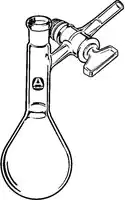 Merck Schlenk Kjeldahl reaction and storage flask