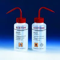 Merck BRAND wash bottle, wide-mouth, labelled, LDPE