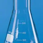 Merck BRAND Erlenmeyer flask with beaded rim and graduation, wide mouth