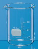 Merck BRAND glass beaker with spout, low form
