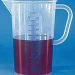 Merck BRAND graduated beaker with handle and spout