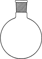 Merck Quickfit round-bottom flasks