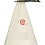 Merck Aldrich combustion apparatus flask, with stopper and pinch clamp