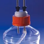 Merck Corning Cap Fitting with 2 Stainless Steel Tubing Ports