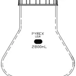 Merck Corning fernbach flask, without baffle, 100 mm