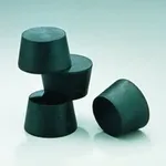Merck Large laboratory assortment of black-rubber stoppers