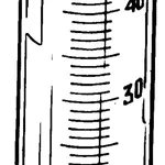 Merck Pyrex graduated tube with pour-out