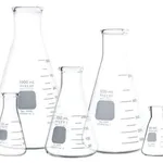 Merck Pyrex narrow-mouth graduated Erlenmeyer flask assortment pack