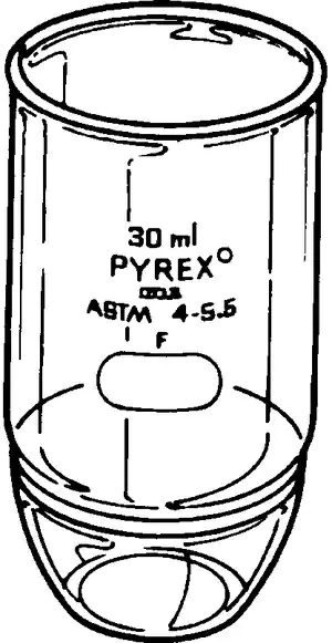 Merck Pyrex Gooch crucible, high form, with fritted disc