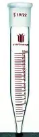 Merck Synthware graduated distillation receiver tube with hooks