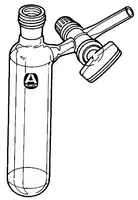 Merck Reaction and storage tube with glass stopcock on side-arm