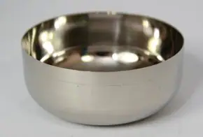 Merck Platinum dish, with reinforced rim