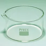Merck Pyrex Crystallizing dish, flat bottom with spout