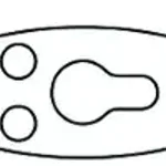 Merck ACE stirrer blade, 316SS, oblong-shaped with holes