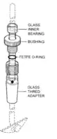 Merck Ace Trubore 3-piece glass stirrer bearing