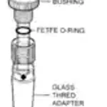 Merck Ace Trubore 3-piece glass stirrer bearing