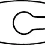 Merck Ace double-arc PTFE stirrer blade