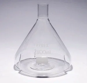 Merck Pyrex Fernbach culture flask, baffled