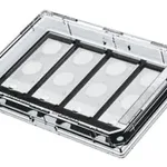 Merck Grace Bio-Labs CultureWell coverglass inserts, with 4 chambered coverglasses