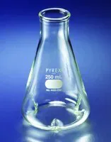 Merck Pyrex baffled Erlenmeyer flask