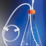 Merck Corning Erlenmeyer flask, with aseptic connector