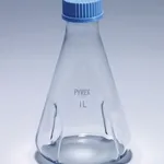 Merck Pyrex Culture flask, baffled, PTFE membrane screwcap