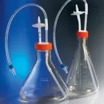 Merck Corning Erlenmeyer cell culture flasks, 0.2 μm vent with diptube
