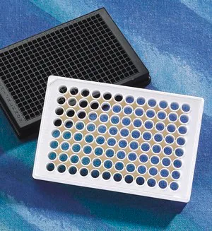 Merck Corning 384 well plate, clear, poly-D-Lysine, with lid