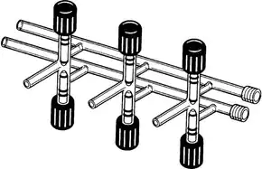 Merck ACE Manifold with threaded stopcocks