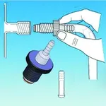 Merck Ace-Safe tubing connector, UHDPE