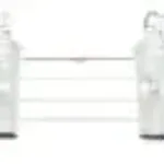Merck Aldrich dual-bank vacuum manifold with glass hosebarb stopcocks and jointed ends