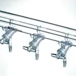 Merck Synthware all-glass vacuum/inert gas manifold with hollow high vacuum stopcocks