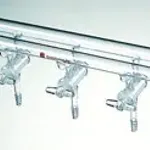 Merck Synthware all-glass vacuum/inert gas manifold with solid high vacuum stopcocks