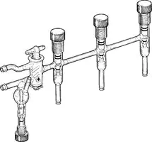 Merck Ace vacuum manifold with Firestone valve