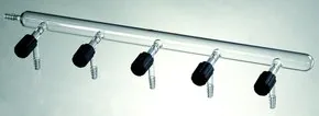 Merck Synthware vacuum manifold with high vacuum valves
