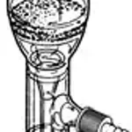 Merck Aldrich Buchner funnel with joint and SafetyBarb hose connector