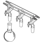 Merck Aldrich vacuum manifold with joints