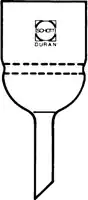 Merck Duran sintered disc filter funnel