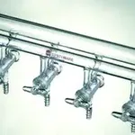 Merck Synthware double manifold with left-hand side SJ 35/20 joint