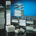 Merck Cryogenic storage rack, stainless steel