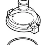 Merck Ace Rotary-Evaporator/Freeze-Drying Flask Adapter Head W/ O-ring
