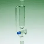Merck Pyrex Addition funnel, graduated, pressure equalising, cylindrical with PTFE key